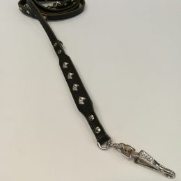 GUINZAGLIO IN PELLE SPRENGER CON TESTE DI CAVALLO  
